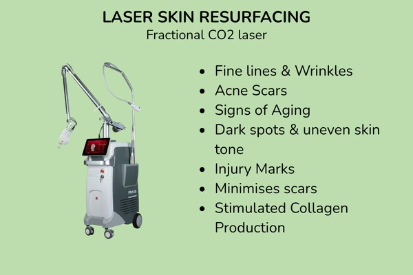 Skin concerns addressed by skin surfacing laser treatment