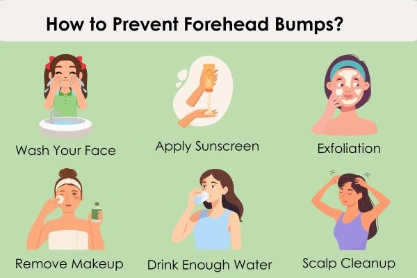 Preventive steps for forehead bumps