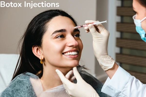 Botox injections to remove wrinkles from forehead