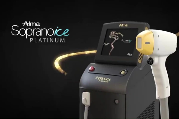 Alma's Sorpanoice platinum technology machine for underarms laser hair removal treatment