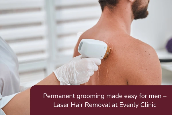 Laser hair removal treatment for men
