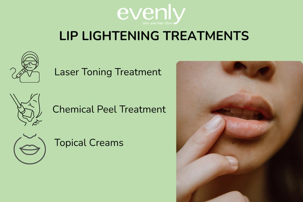 Lip lightening treatments