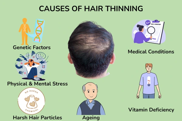 Causes of hair thinning