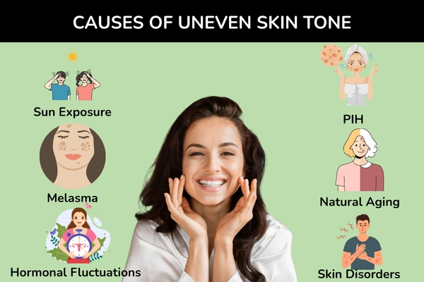 Causes of uneven skin tone