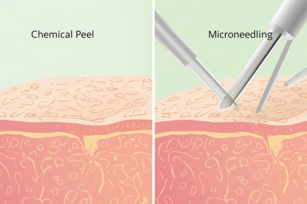 Chemical peel vs microneedling