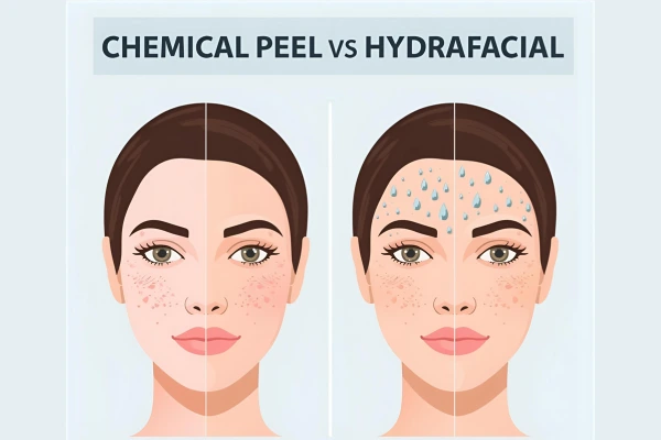 Chemical peel Vs hydrafacial