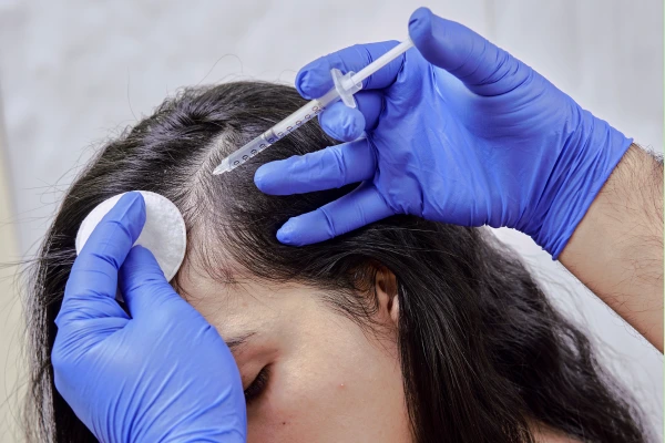 GFC hair treatment performed by a dermatologist
