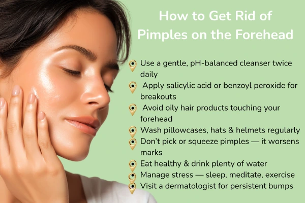 How to get rid of pimples on the forehead