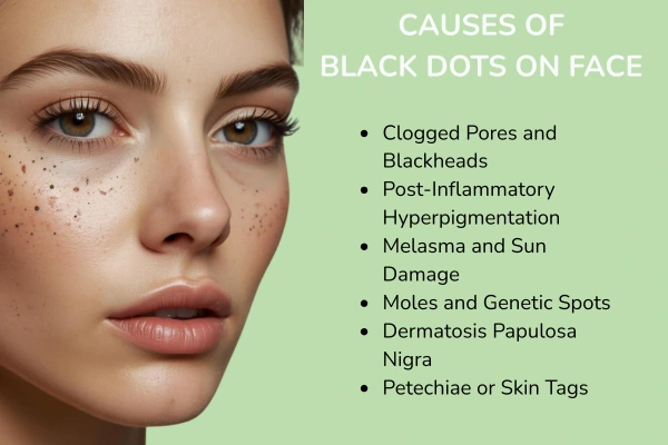 Causes of black dots on face