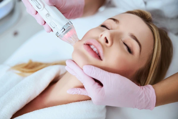 women taking microneedling radiofrequency