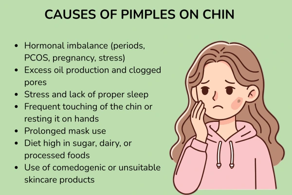 Common causes of pimples on chin