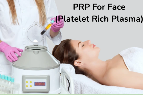A women taking PRP for face
