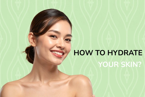 A women with a hydrated skin