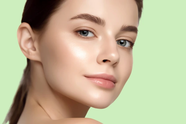 A women with a radiant skin