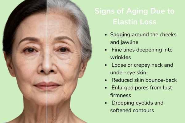 Signs of aging skin