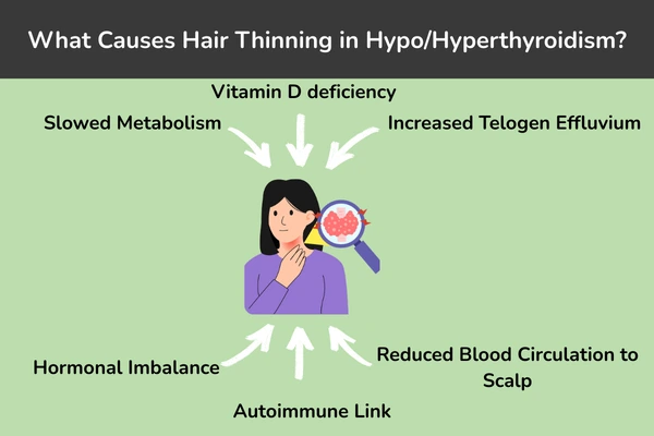 Causes of hyper and hypo thyroidism