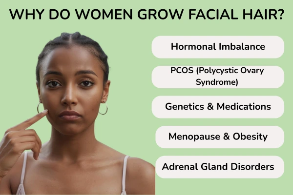 Causes of facial hair removal