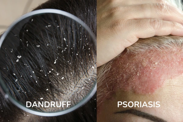Dandruff vs Psoriasis