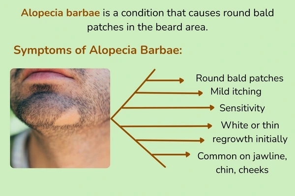 Symptoms of Alopecia Barbae