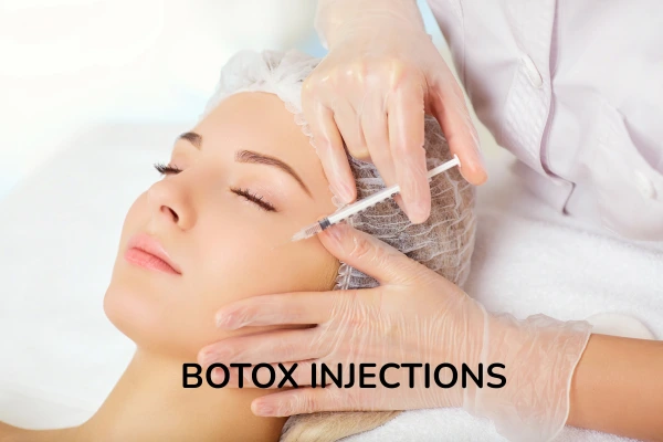 Women taking botox injections in a clinical environment