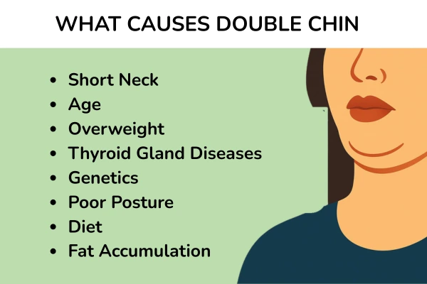 causes of double chin