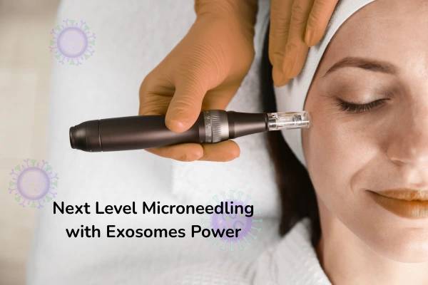 Exosome treatment on face