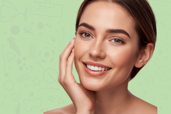 A women with radiant, youthful skin