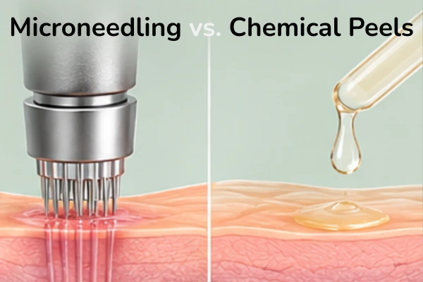 Difference between between microneedling and chemical peels